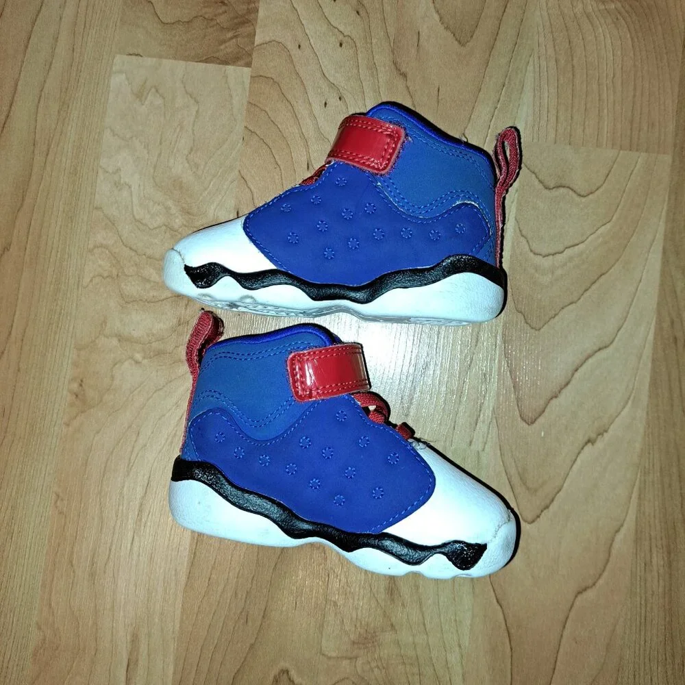 Nike Jordan Jumpman Team 2 PS Red,White&Blue Little Kids Sneakers,2018 Size 4C - Picture 9 of 12